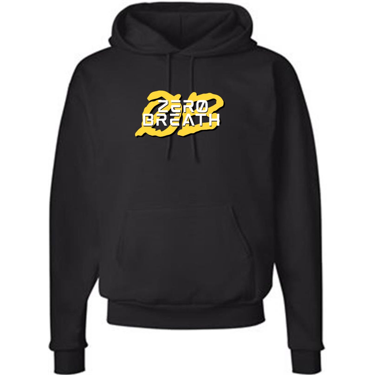 Black Hooded Sweatshirt - Zero Breath Clothing